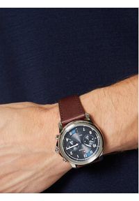 TOMMY HILFIGER - Tommy Hilfiger Zegarek Wesley 1710625 Brązowy. Kolor: brązowy #3