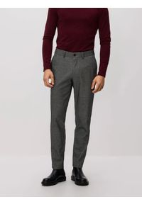 Reserved - Spodnie chino slim fit - ciemnoszary. Kolor: szary. Materiał: bawełna, tkanina #1