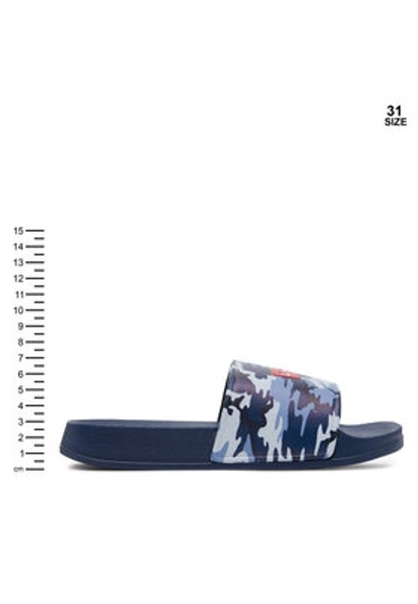 Levi's® Klapki Pool S VPOL0234S Granatowy. Kolor: niebieski