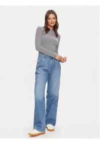 Tommy Jeans Bluzka Essential DW0DW19043 Granatowy Slim Fit. Kolor: niebieski. Materiał: bawełna #4