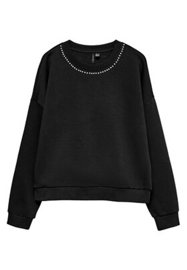 Vero Moda Bluza Lotte 10333544 Czarny Regular Fit. Kolor: czarny. Materiał: syntetyk