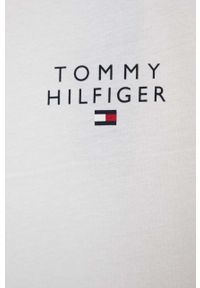 TOMMY HILFIGER - Tommy Hilfiger piżama bawełniana dziecięca kolor biały z nadrukiem. Kolor: biały. Materiał: bawełna. Długość: krótkie. Wzór: nadruk #4