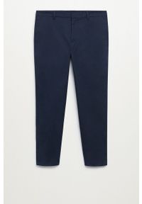 Mango Man - Spodnie Dublin. Kolor: niebieski. Materiał: tkanina. Wzór: gładki #6
