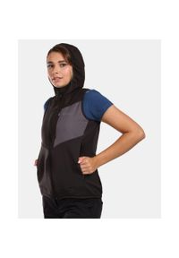 Kamizelka damska Kilpi Lenia. Kolor: niebieski, wielokolorowy, zielony, czarny, szary. Materiał: polar, tkanina. Sport: turystyka piesza #2