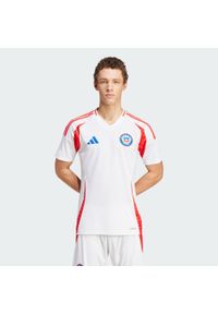 Adidas - Koszulka Chile 24 Away. Kolor: biały. Materiał: materiał #1