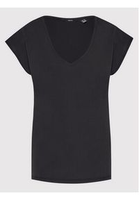 Vero Moda T-Shirt Filli 10247666 Czarny Regular Fit. Kolor: czarny. Materiał: syntetyk