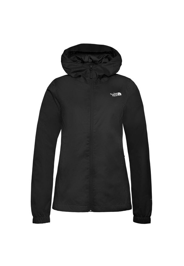 Kurtka trekkingowa damska The North Face Quest. Typ kołnierza: kaptur. Kolor: czarny. Materiał: syntetyk