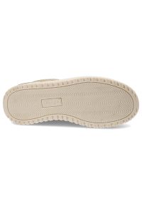 Big-Star - Złote Sneakersy Big Star Stylowe Obuwie Damskie Na Grubej Podeszwie. Okazja: na co dzień. Zapięcie: sznurówki. Kolor: złoty. Materiał: materiał. Szerokość cholewki: normalna #5