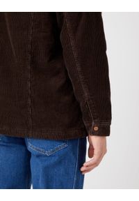 Wrangler - WRANGLER SHERPA JACKET MĘSKA KURTKA PRZEJŚCIOWA DELICIOSO BROWN W445AHH38 112324535