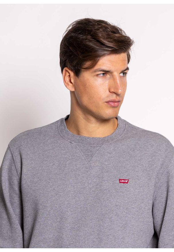 Levi's® - Bluza męska Levi's Orginal Crew (35909-0002). Okazja: do pracy, na co dzień. Kolor: szary. Styl: casual, klasyczny
