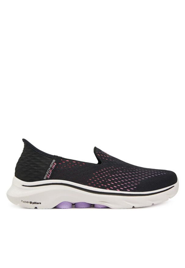 skechers - Skechers Półbuty 125211/BKMT Czarny. Kolor: czarny. Materiał: materiał