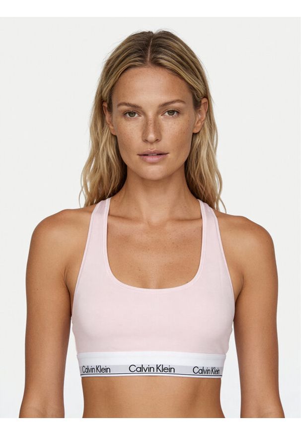 Calvin Klein Underwear Biustonosz top LV00QF8493 Różowy. Kolor: różowy. Materiał: bawełna