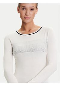 Liu Jo Sport Sweter TF5209 MS49I Écru Regular Fit. Materiał: wiskoza. Styl: sportowy #3