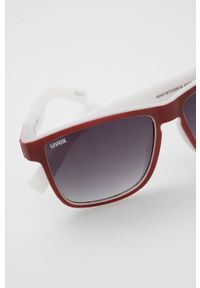 Uvex okulary przeciwsłoneczne kolor czerwony. Kształt: prostokątne. Kolor: czerwony #3