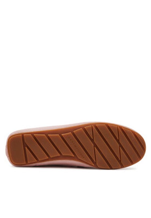 TOMMY HILFIGER - Tommy Hilfiger Mokasyny Flag Soft Suede Driver Loafer FW0FW08558 Różowy. Kolor: różowy. Materiał: zamsz, skóra
