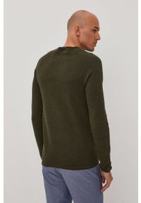 Jack & Jones Sweter męski kolor zielony. Kolor: zielony. Materiał: dzianina. Długość rękawa: raglanowy rękaw