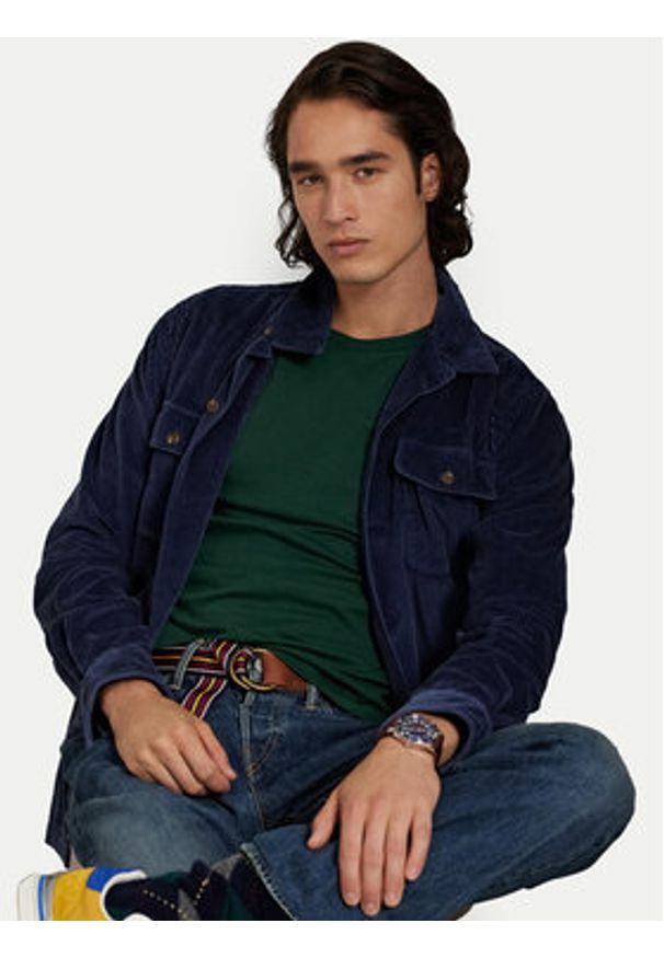 Polo Ralph Lauren T-Shirt 710740727099 Zielony Custom Slim Fit. Typ kołnierza: polo. Kolor: zielony. Materiał: bawełna