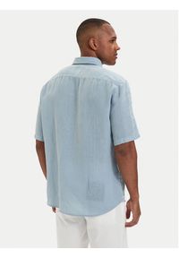 BOSS Koszula 50537382 Niebieski jasny Regular Fit. Kolor: niebieski. Materiał: len #3
