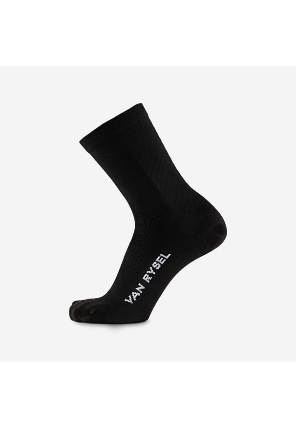 VAN RYSEL - Skarpetki Rowerowe 900. Kolor: czarny. Materiał: elastan, poliamid. Sport: kolarstwo