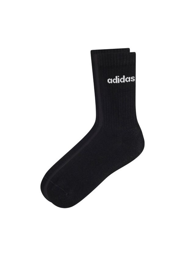 Adidas - adidas Skarpety długie IC1301 3-PACK Czarny. Kolor: czarny. Materiał: materiał