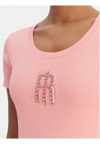 Fracomina T-Shirt FP26ST3001J42701 Koralowy Slim Fit. Kolor: pomarańczowy. Materiał: syntetyk #5