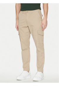 Only & Sons Spodnie materiałowe 22025431 Beżowy Tapered Fit. Kolor: beżowy. Materiał: bawełna #1