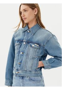 Calvin Klein Kurtka jeansowa LV047B075G Niebieski Regular Fit. Kolor: niebieski. Materiał: bawełna #3