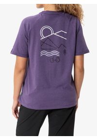 Koszulka rowerowa damska Vaude Cyclist Casual Shirt. Kolor: fioletowy