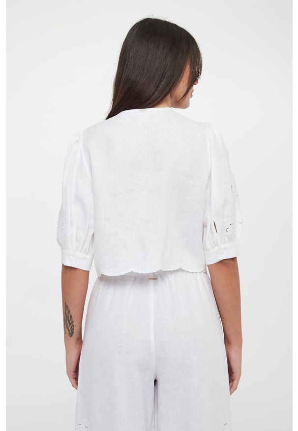 Twinset Milano - Koszula damska lniana TWINSET. Materiał: len