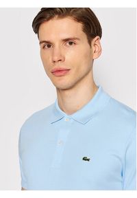 Lacoste Polo DH2050 Niebieski Regular Fit. Typ kołnierza: polo. Kolor: niebieski. Materiał: bawełna #3