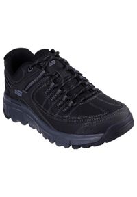 skechers - Buty do chodzenia męskie Skechers Summits At Upper Draft. Zapięcie: sznurówki. Kolor: wielokolorowy, czarny, szary. Materiał: materiał, syntetyk, tkanina. Szerokość cholewki: normalna. Sport: turystyka piesza