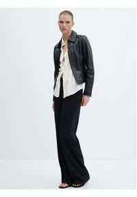 mango - Mango Koszula Basic 67030436 Écru Relaxed Fit. Materiał: syntetyk #4