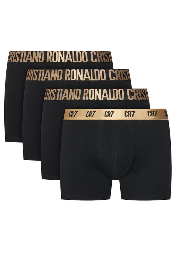 Cristiano Ronaldo CR7 Komplet 4 par bokserek 8104-49 Czarny. Kolor: czarny. Materiał: bawełna