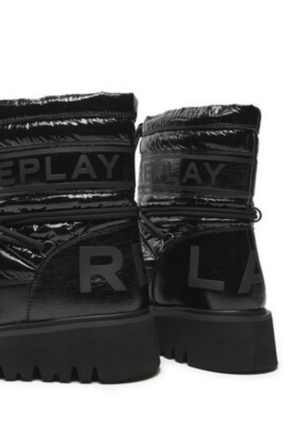 Replay - REPLAY Śniegowce GWF4R.000.C0001T Czarny. Kolor: czarny. Materiał: skóra