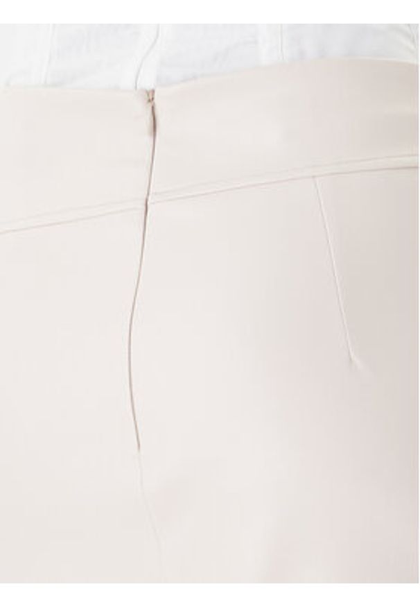 Rinascimento Spódnica z imitacji skóry CFC0127468003 Beżowy Slim Fit. Kolor: beżowy. Materiał: skóra