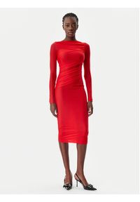 Pinko - PINKO Sukienka koktajlowa 104838 A2H1 R48 Czerwony Slim Fit. Kolor: czerwony. Materiał: syntetyk. Styl: wizytowy #4