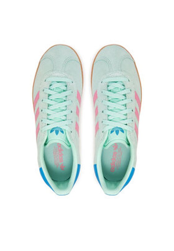 Adidas - adidas Sneakersy Gazelle JP7125 Zielony. Kolor: zielony. Materiał: zamsz, skóra. Model: Adidas Gazelle