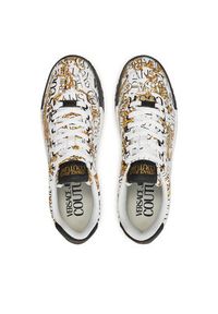 Versace Jeans Couture Sneakersy 76YA3SK6 Biały. Kolor: biały. Materiał: skóra #4