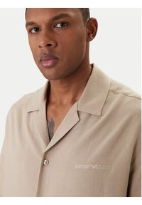 Emporio Armani Koszula EM000593 AF20590 U6213 Beżowy Regular Fit. Kolor: beżowy. Materiał: wiskoza #5