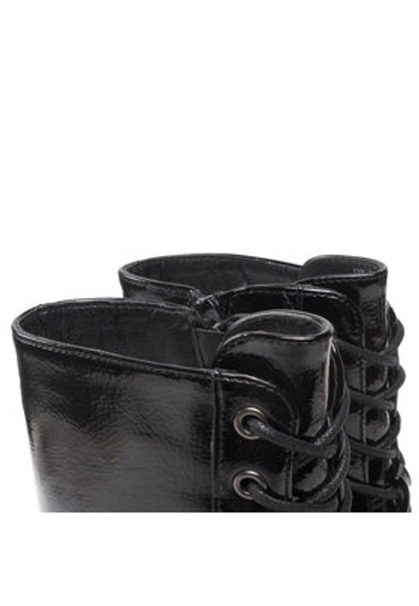 DeeZee Trapery ZALHY211116 Czarny. Kolor: czarny. Materiał: skóra