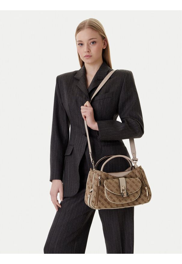 Guess Torebka Jessa HWJG83 62060 Beżowy. Kolor: beżowy