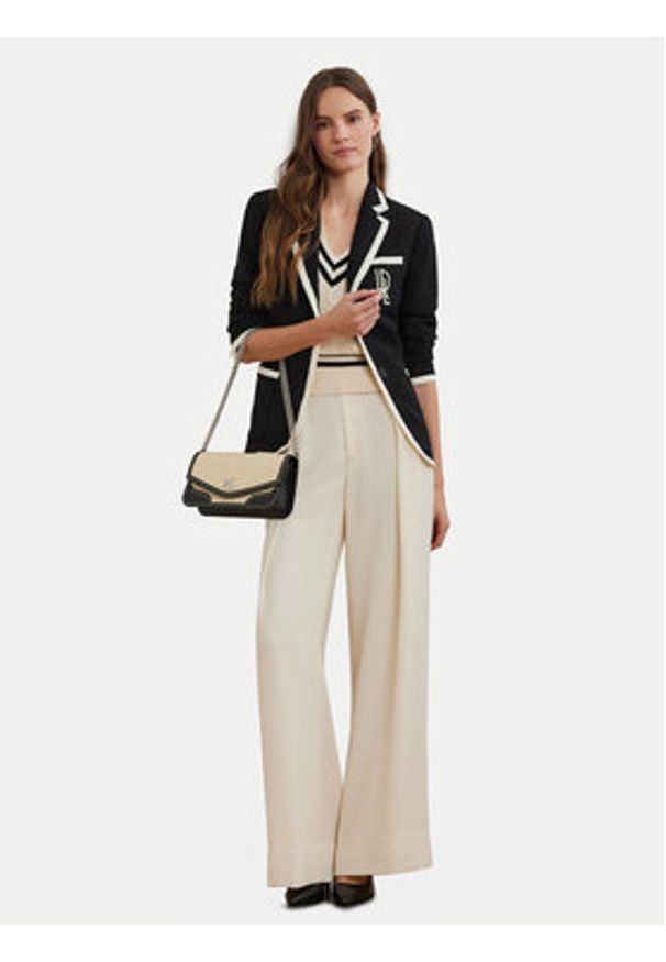 Lauren Ralph Lauren - LAUREN RALPH LAUREN Marynarka 200936101002 Czarny Straight Fit. Kolor: czarny. Materiał: syntetyk