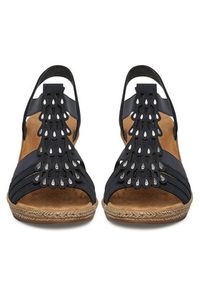 Rieker Sandały 62436-14 Granatowy. Kolor: niebieski. Materiał: syntetyk #4