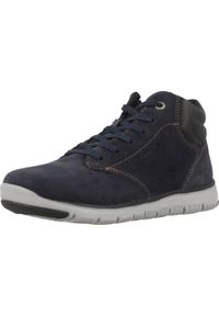 Buty Geox Model J Xunday B.a Kolor Niebieski. Kolor: czarny, niebieski, wielokolorowy. Materiał: tkanina. Sport: turystyka piesza
