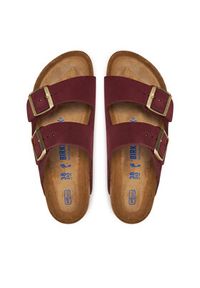 Birkenstock Klapki Arizona Sfb Lenb1028719 Czerwony. Kolor: czerwony. Materiał: nubuk, skóra #5