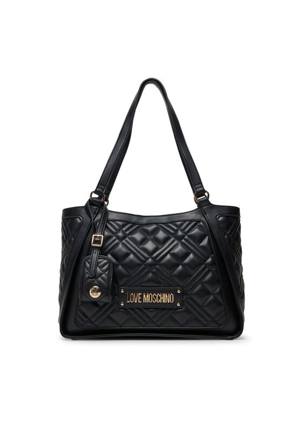 Love Moschino - LOVE MOSCHINO Torebka JC4206PP0MLA0000 Czarny. Kolor: czarny. Materiał: skórzane