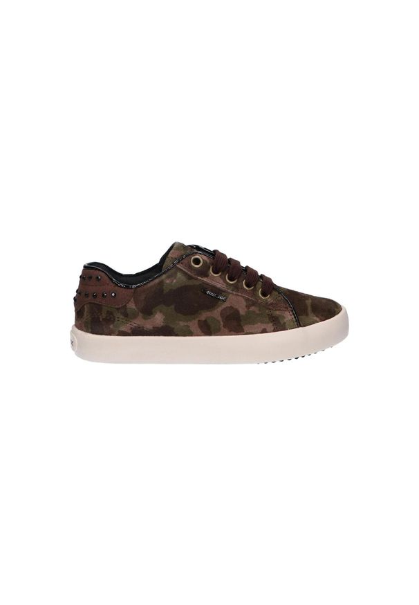Geox - Buty GEOX J KILWI GIRL Zielony. Kolor: zielony. Materiał: syntetyk, tkanina, skóra. Sport: turystyka piesza