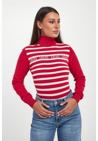 Liu Jo - Golf damski w paski LIU JO. Typ kołnierza: golf. Wzór: paski #1