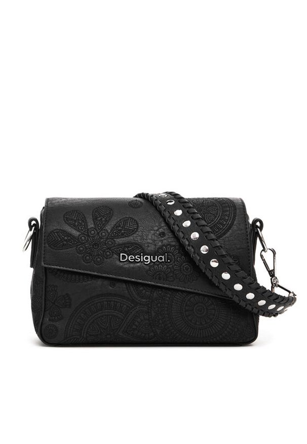 Desigual Torebka Dejavu Phuket 25SAXP53 Czarny. Kolor: czarny. Materiał: skórzane