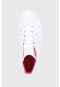 Converse Trampki damskie kolor biały. Nosek buta: okrągły. Zapięcie: sznurówki. Kolor: biały. Materiał: guma. Obcas: na platformie #4
